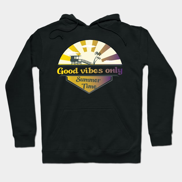 Good vibes only Hoodie by mypointink